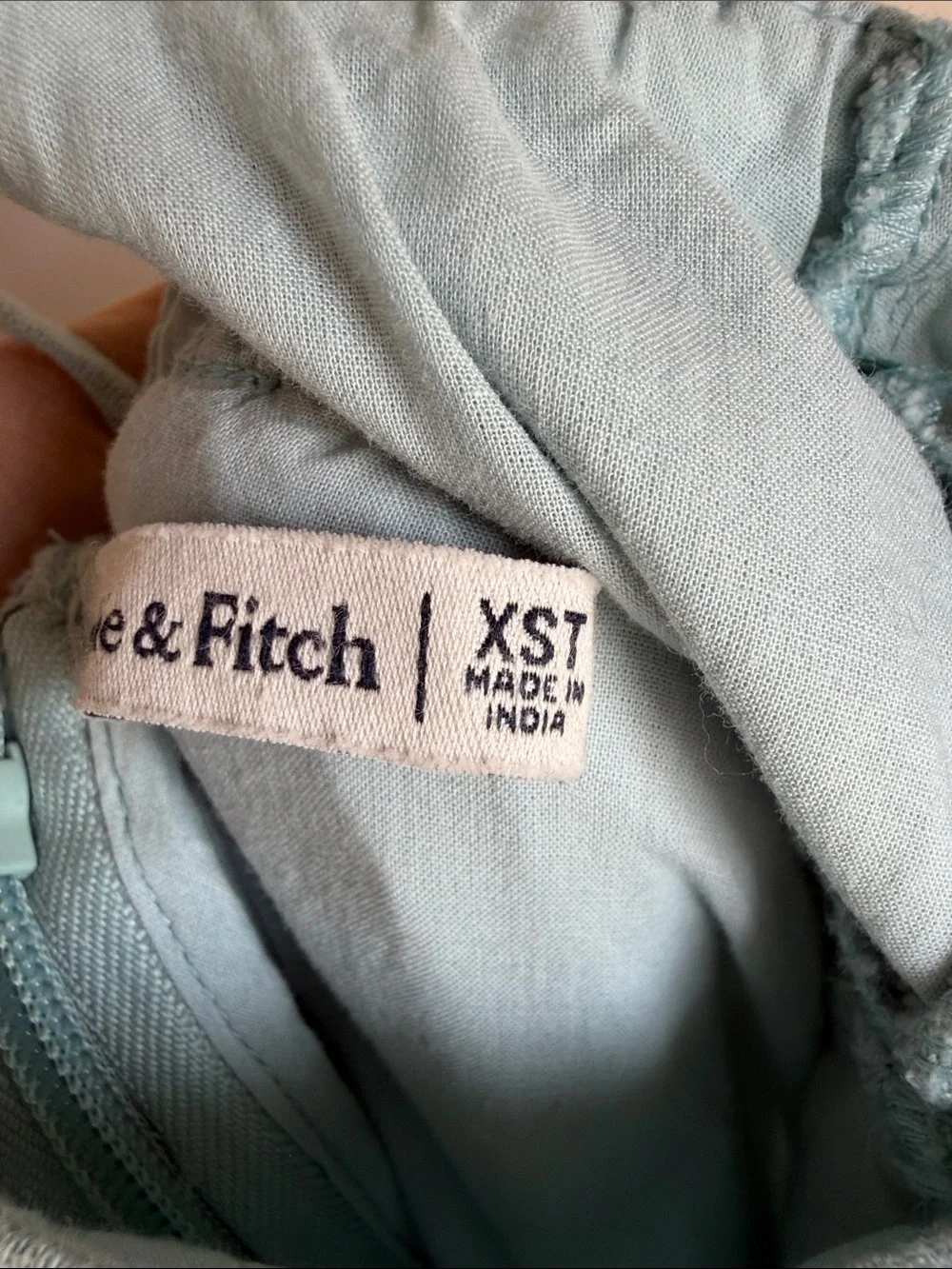 Abercrombie & Fitch Light Blue Maxi Dress with Beaded Straps